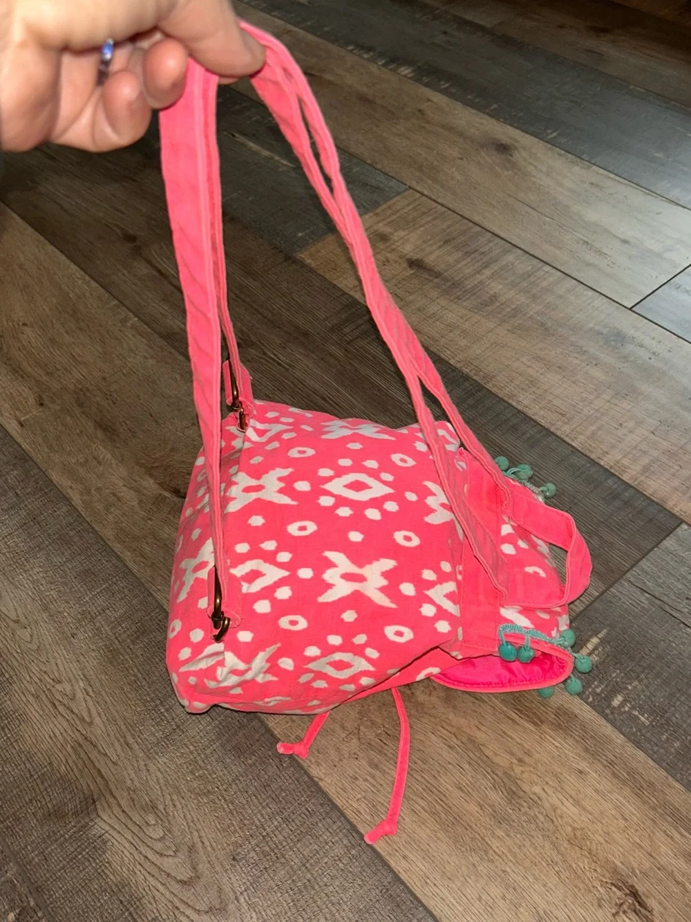 Target Brand Mini Patterned Fun Color Canvas Backpack Bright Adj Straps